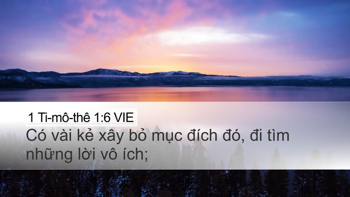 1 Ti-mô-thê 1:6 VIE Bible Verse Image