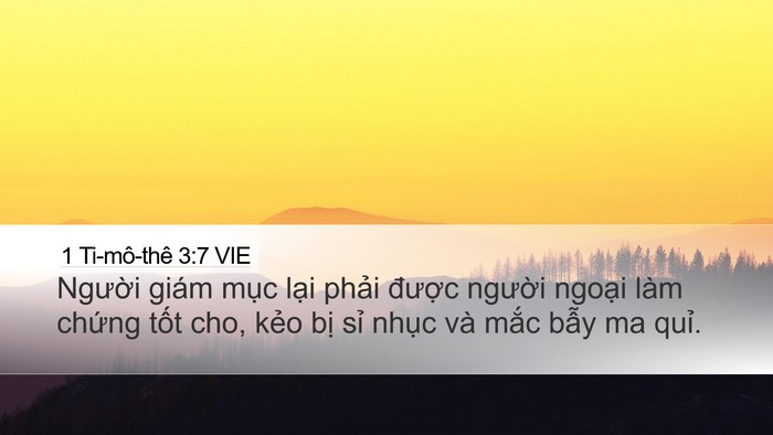 1 Ti-mô-thê 3:7 VIE Bible Verse Image