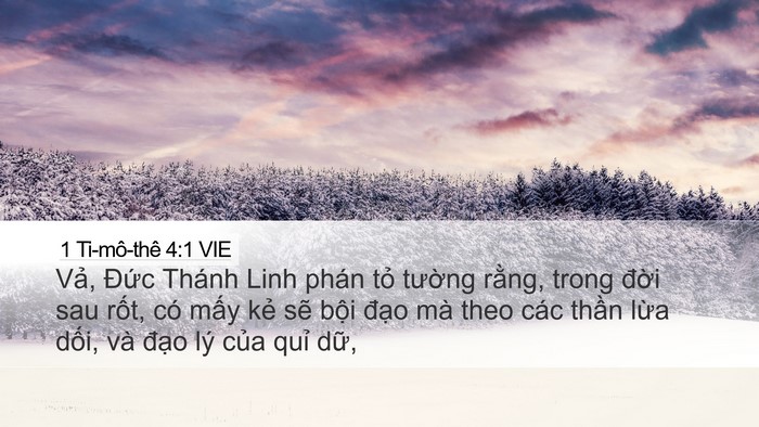 1 Ti-mô-thê 4:1 VIE Bible Verse Image