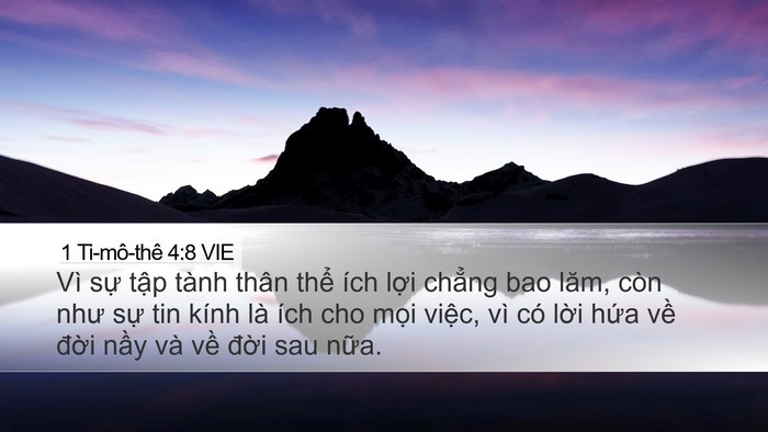 1 Ti-mô-thê 4:8 VIE Bible Verse Image