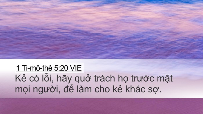 1 Ti-mô-thê 5:20 VIE Bible Verse Image