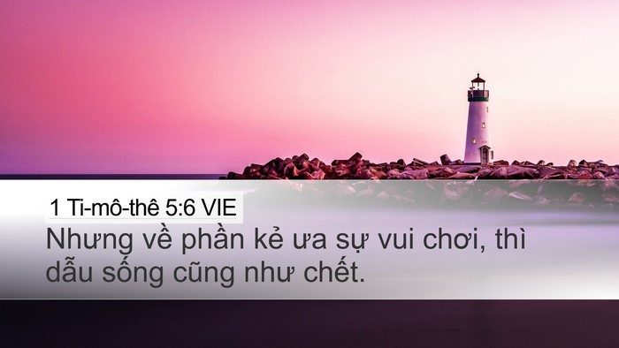 1 Ti-mô-thê 5:6 VIE Bible Verse Image
