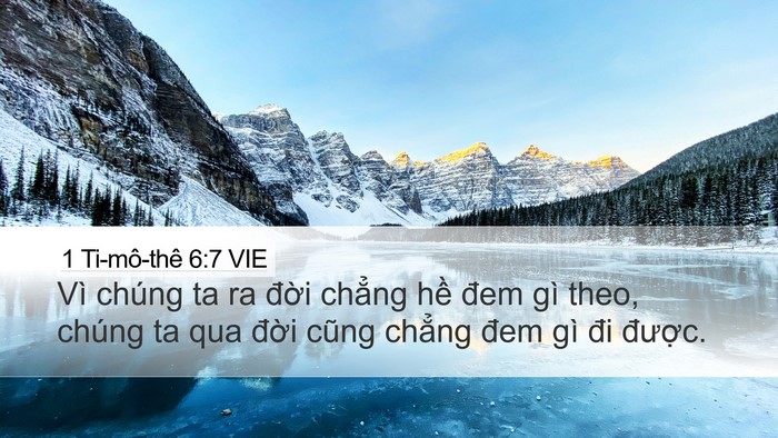 1 Ti-mô-thê 6:7 VIE Bible Verse Image