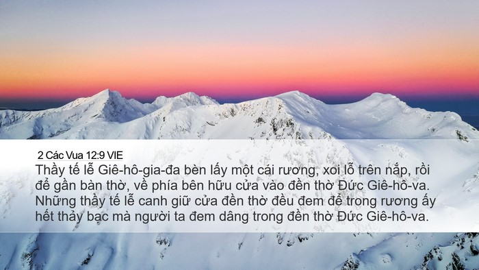 2 Các Vua 12:9 VIE Bible Verse Image