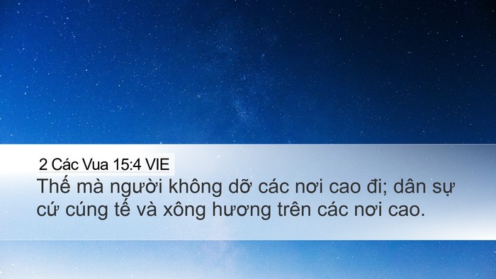 2 Các Vua 15:4 VIE Bible Verse Image