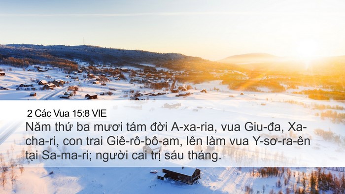 2 Các Vua 15:8 VIE Bible Verse Image