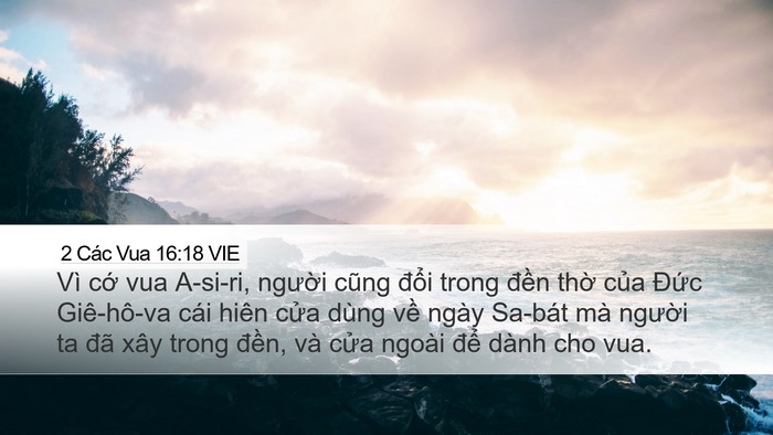 2 Các Vua 16:18 VIE Bible Verse Image