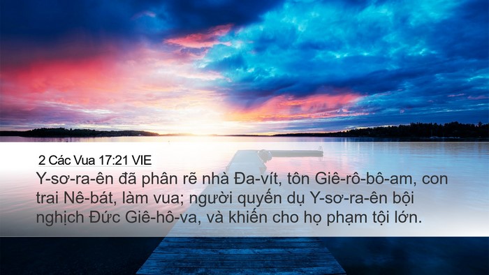 2 Các Vua 17:21 VIE Bible Verse Image
