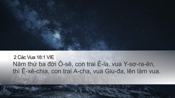 2 Các Vua 18:1 VIE Bible Verse Image