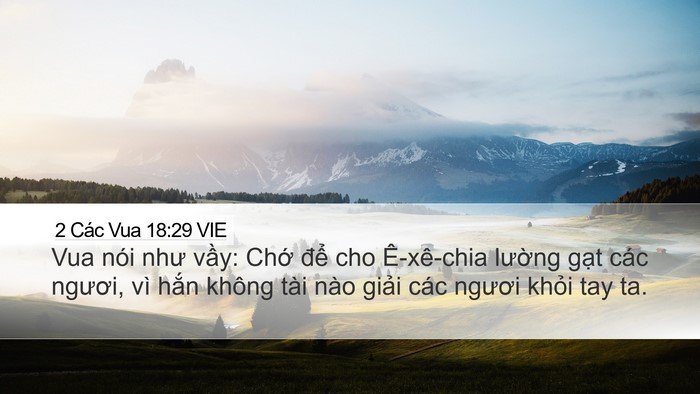 2 Các Vua 18:29 VIE Bible Verse Image