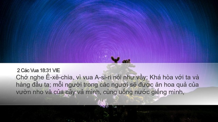 2 Các Vua 18:31 VIE Bible Verse Image