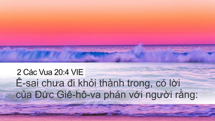 2 Các Vua 20:4 VIE Bible Verse Image