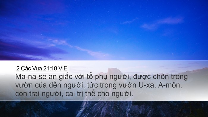 2 Các Vua 21:18 VIE Bible Verse Image