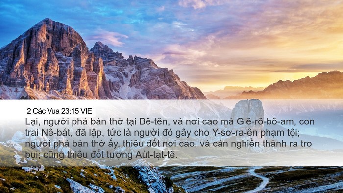 2 Các Vua 23:15 VIE Bible Verse Image