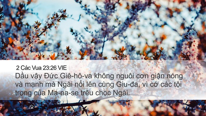 2 Các Vua 23:26 VIE Bible Verse Image