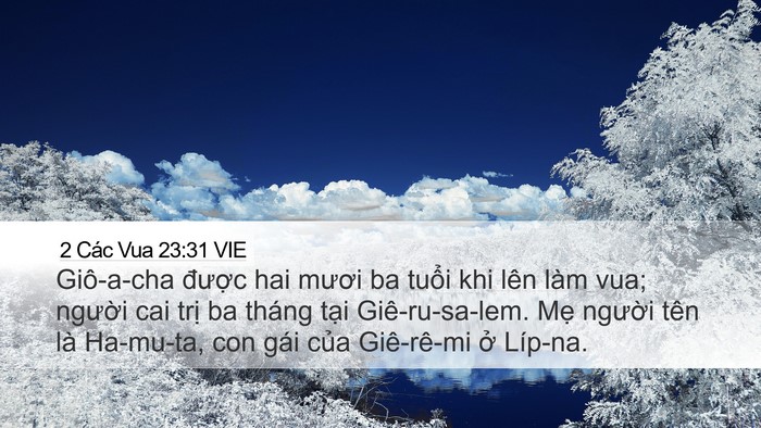 2 Các Vua 23:31 VIE Bible Verse Image