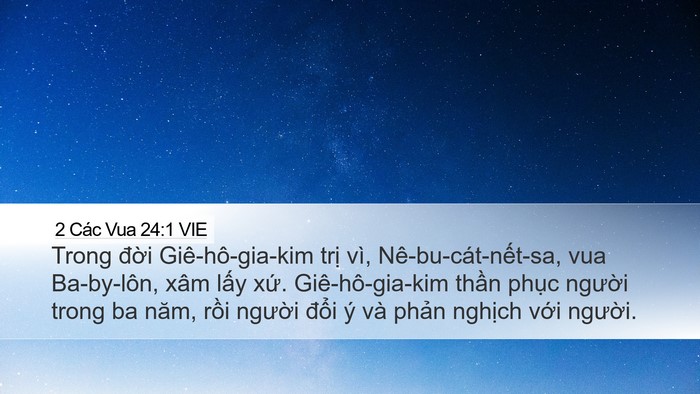 2 Các Vua 24:1 VIE Bible Verse Image