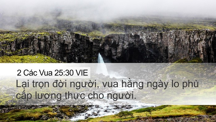 2 Các Vua 25:30 VIE Bible Verse Image