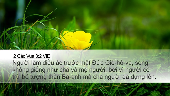 2 Các Vua 3:2 VIE Bible Verse Image