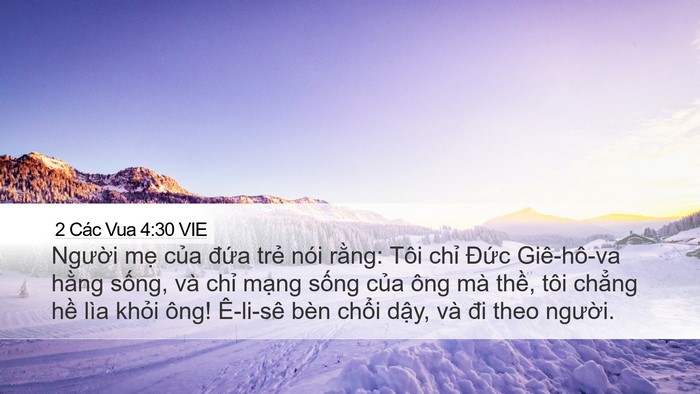 2 Các Vua 4:30 VIE Bible Verse Image