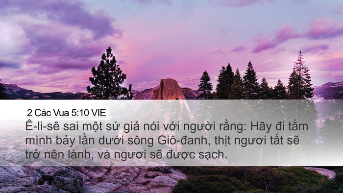 2 Các Vua 5:10 VIE Bible Verse Image