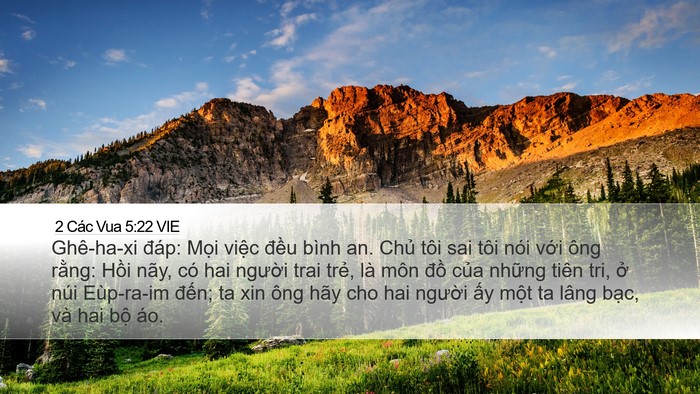 2 Các Vua 5:22 VIE Bible Verse Image