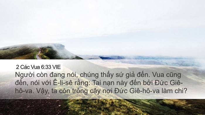 2 Các Vua 6:33 VIE Bible Verse Image