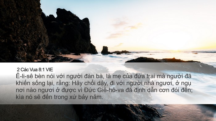 2 Các Vua 8:1 VIE Bible Verse Image