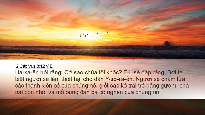2 Các Vua 8:12 VIE Bible Verse Image