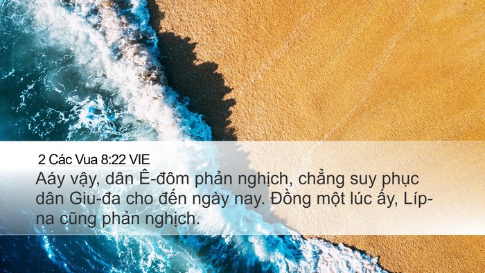 2 Các Vua 8:22 VIE Bible Verse Image