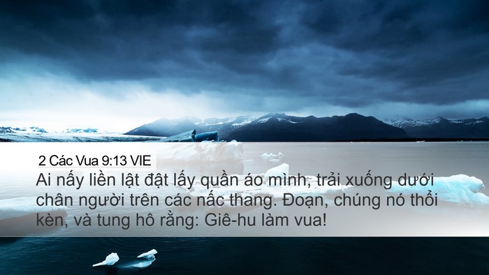 2 Các Vua 9:13 VIE Bible Verse Image