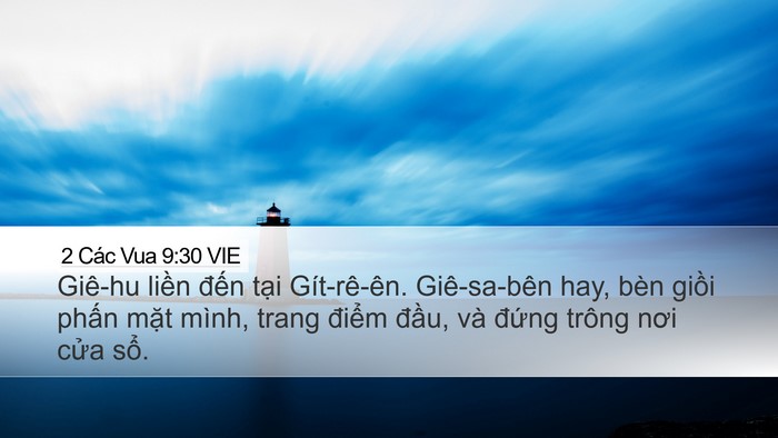 2 Các Vua 9:30 VIE Bible Verse Image