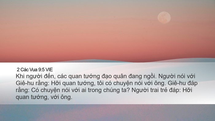 2 Các Vua 9:5 VIE Bible Verse Image