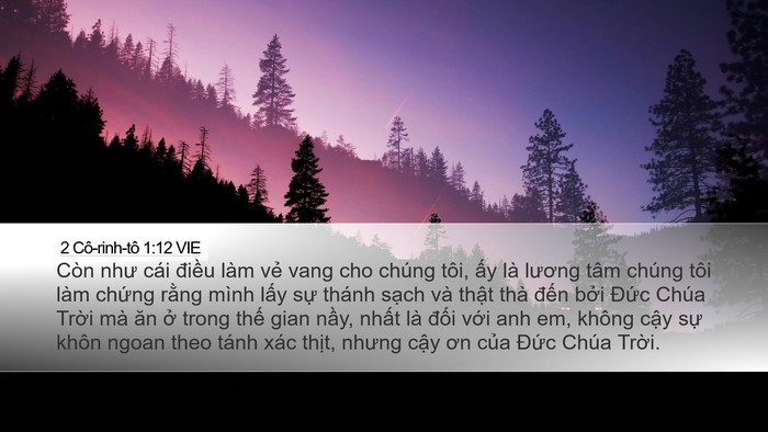 2 Cô-rinh-tô 1:12 VIE Bible Verse Image