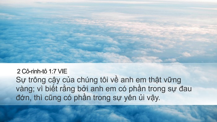 2 Cô-rinh-tô 1:7 VIE Bible Verse Image