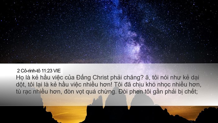 2 Cô-rinh-tô 11:23 VIE Bible Verse Image
