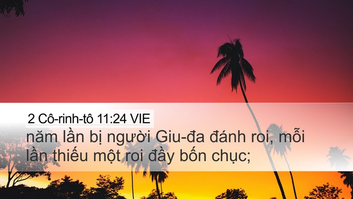 2 Cô-rinh-tô 11:24 VIE Bible Verse Image