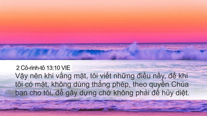 2 Cô-rinh-tô 13:10 VIE Bible Verse Image