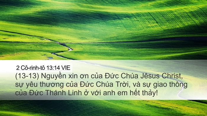 2 Cô-rinh-tô 13:14 VIE Bible Verse Image