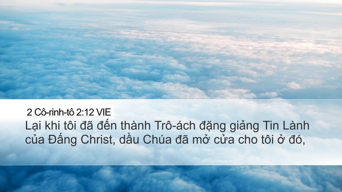 2 Cô-rinh-tô 2:12 VIE Bible Verse Image