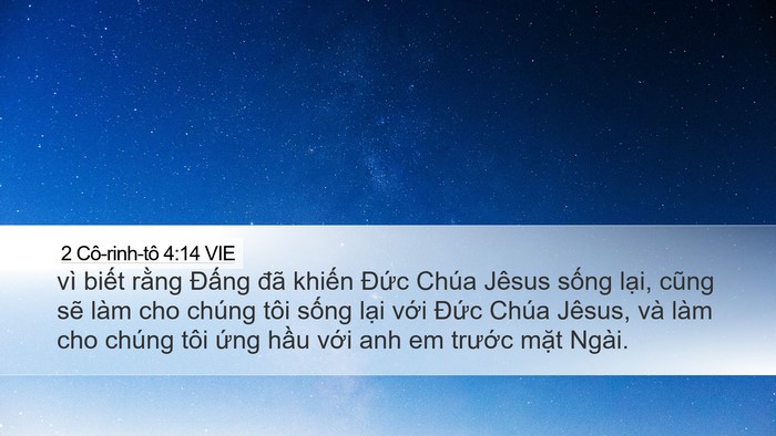 2 Cô-rinh-tô 4:14 VIE Bible Verse Image