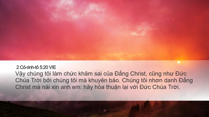 2 Cô-rinh-tô 5:20 VIE Bible Verse Image