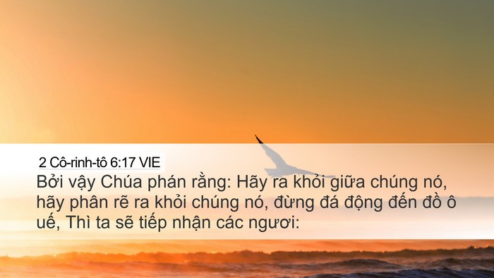 2 Cô-rinh-tô 6:17 VIE Bible Verse Image