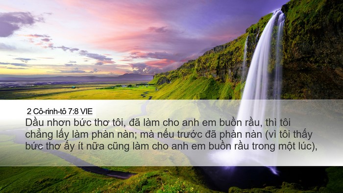 2 Cô-rinh-tô 7:8 VIE Bible Verse Image