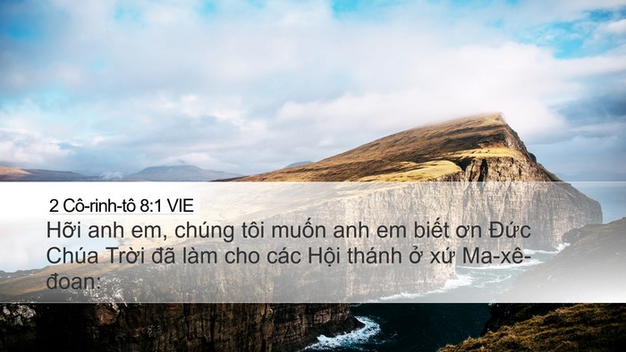 2 Cô-rinh-tô 8:1 VIE Bible Verse Image