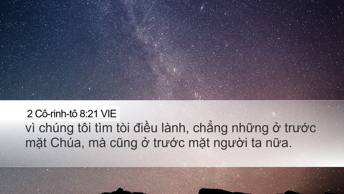 2 Cô-rinh-tô 8:21 VIE Bible Verse Image