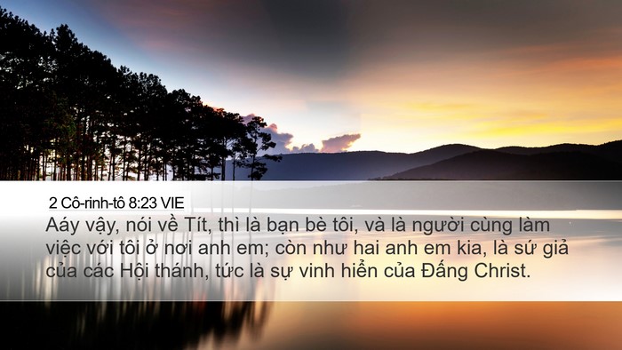 2 Cô-rinh-tô 8:23 VIE Bible Verse Image