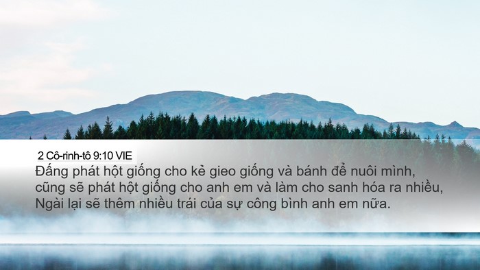 2 Cô-rinh-tô 9:10 VIE Bible Verse Image