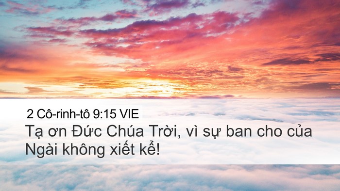 2 Cô-rinh-tô 9:15 VIE Bible Verse Image