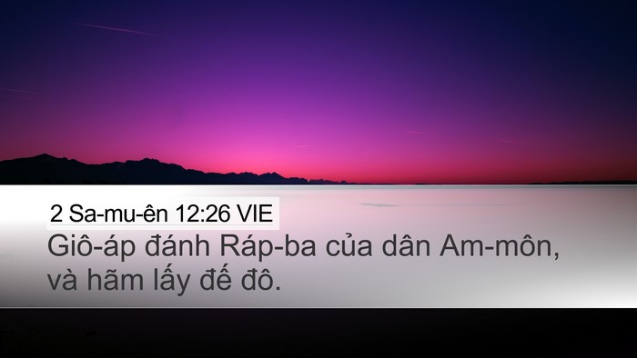 2 Sa-mu-ên 12:26 VIE Bible Verse Image